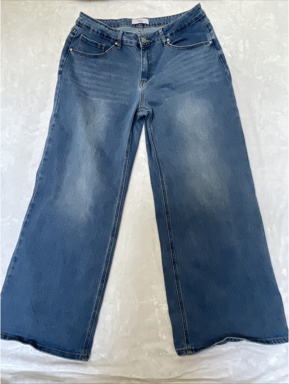 Rise Supply Co Extra Wide Trendy Stretch Jeans Light Wash Women’s 15